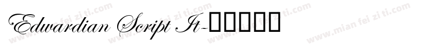 Edwardian Script It字体转换